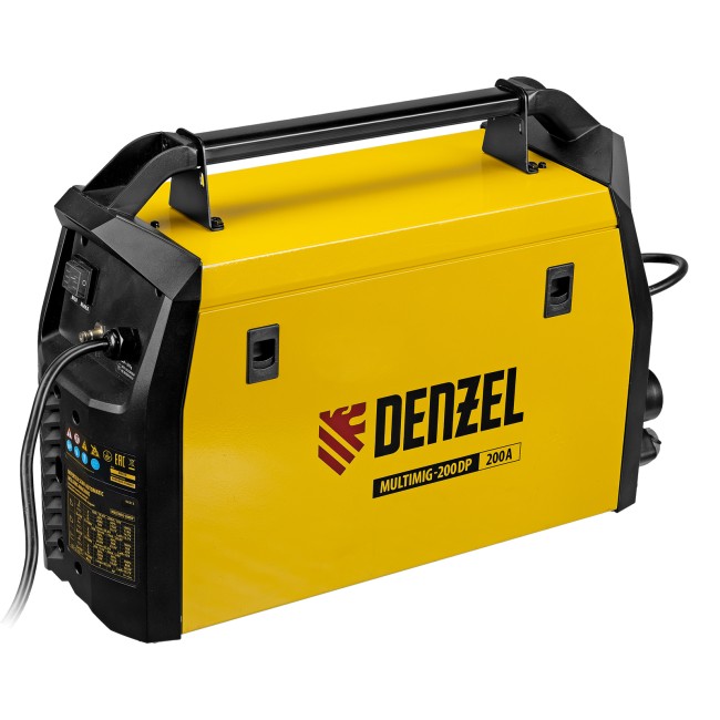 Аппарат инверторный полуавтоматической сварки MultiMIG-200DP Synergy Double Pulse Denzel Аппарат инверторный полуавтоматической сварки MultiMIG-200DP Synergy Double Pulse Denzel