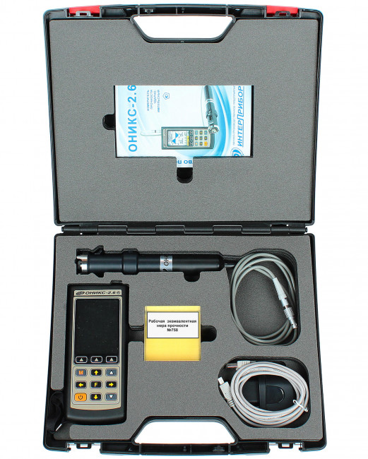 Измеритель прочности бетона ОНИКС-2.6ВБ версия 1 со встроенным пирометром Измеритель прочности бетона ОНИКС-2.6ВБ версия 1 со встроенным пирометром