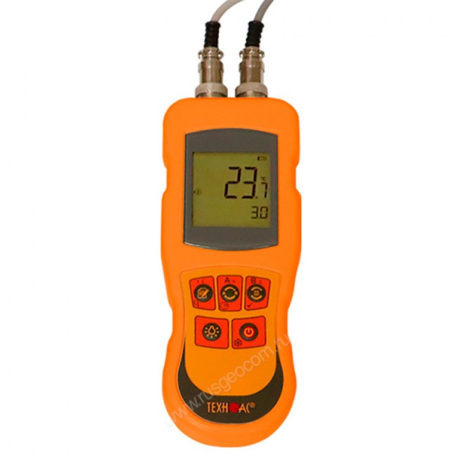 Контактный термометр ТЕХНО-АС ТК-5.11C (двухканальный без зондов) Контактный термометр ТЕХНО-АС ТК-5.11C (двухканальный без зондов)