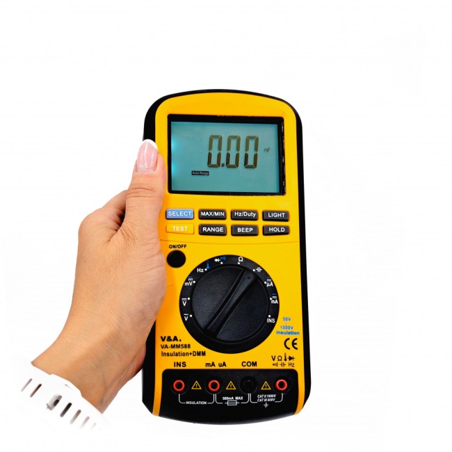 Мультиметр-мегаомметр VA-MM588 Мультиметр-мегаомметр VA-MM588