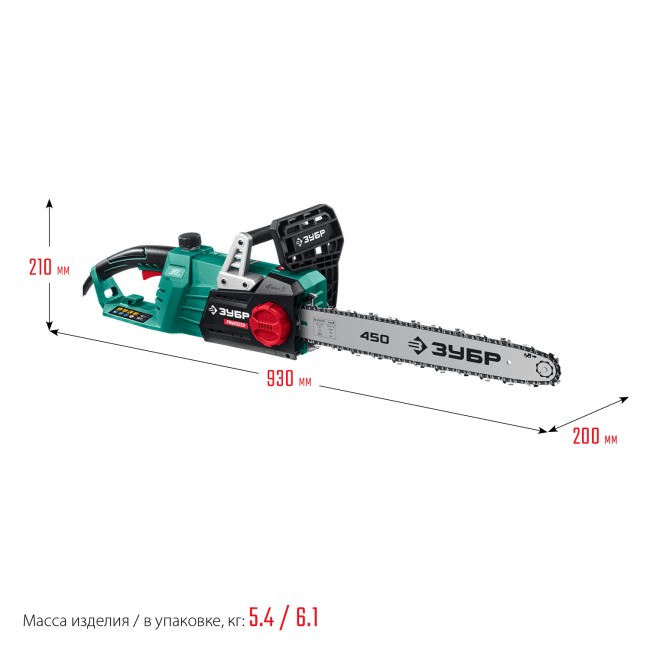 Электрическая цепная пила ПЦ-2745, шина 45 см ЗУБР Электрическая цепная пила ПЦ-2745, шина 45 см ЗУБР