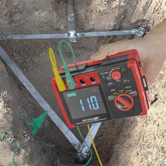 Измеритель сопротивления заземления (омметр) МЕГЕОН 13122 Измеритель сопротивления заземления (омметр) МЕГЕОН 13122