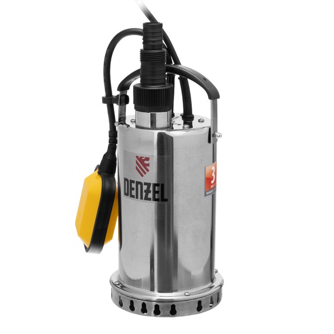 Дренажный насос DP600X, 600 Вт, подъем 7.5 м, 8500 л/ч Denzel Дренажный насос DP600X, 600 Вт, подъем 7.5 м, 8500 л/ч Denzel