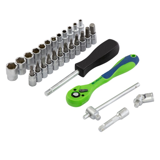 Набор инструментов 1/4" CrV 29 предметов Сибртех Набор инструментов 1/4" CrV 29 предметов Сибртех