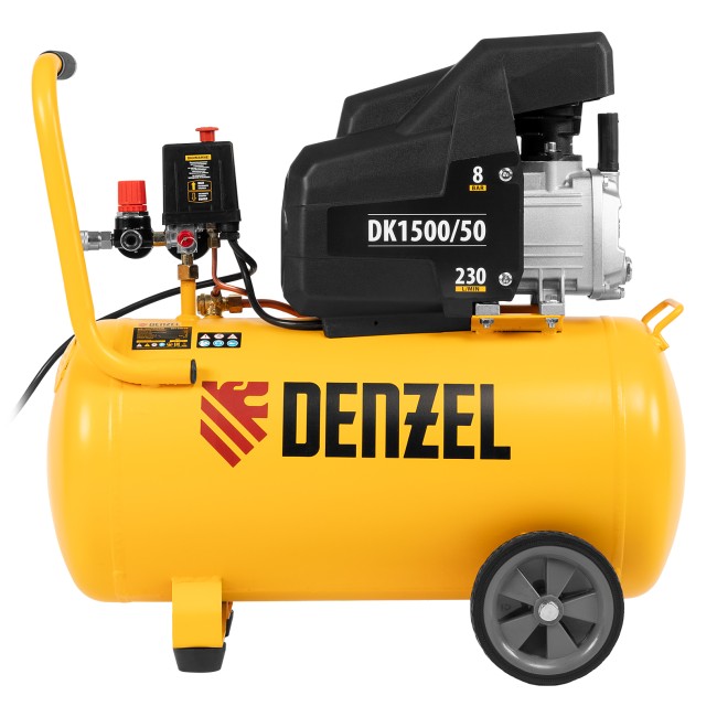 Компрессор воздушный коаксиальный DK1500/50 Х-PRO Denzel Компрессор воздушный коаксиальный DK1500/50 Х-PRO Denzel