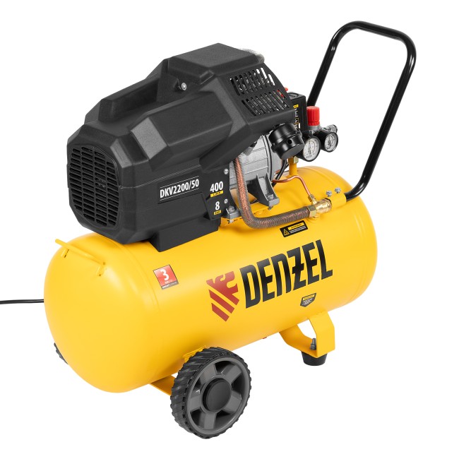Компрессор воздушный коаксиальный DKV2200/50 Х-PRO Denzel Компрессор воздушный коаксиальный DKV2200/50 Х-PRO Denzel