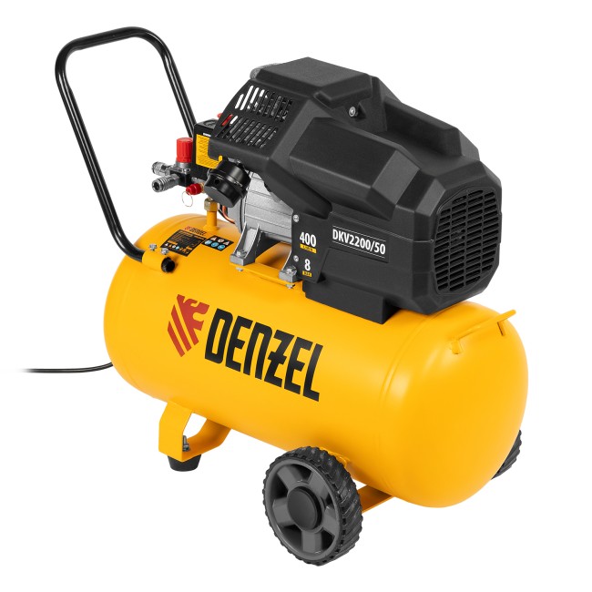 Компрессор воздушный коаксиальный DKV2200/50 Х-PRO Denzel Компрессор воздушный коаксиальный DKV2200/50 Х-PRO Denzel