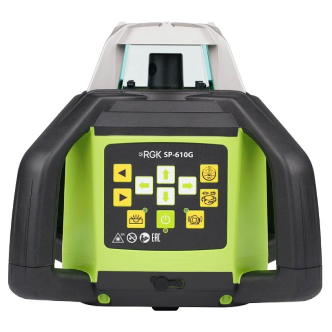 Комплект: ротационный нивелир RGK SP-610G + элевационный штатив RGK SH-170