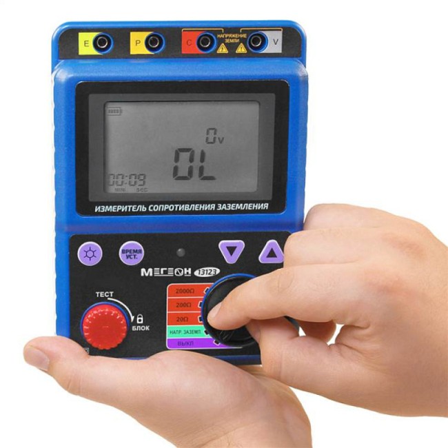 Измеритель сопротивления заземления МЕГЕОН 13123 Измеритель сопротивления заземления МЕГЕОН 13123