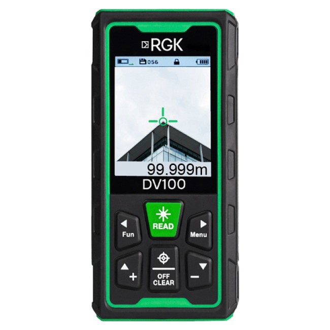 Лазерный дальномер с видоискателем RGK DV100 с калибровкой Лазерный дальномер с видоискателем RGK DV100 с калибровкой
