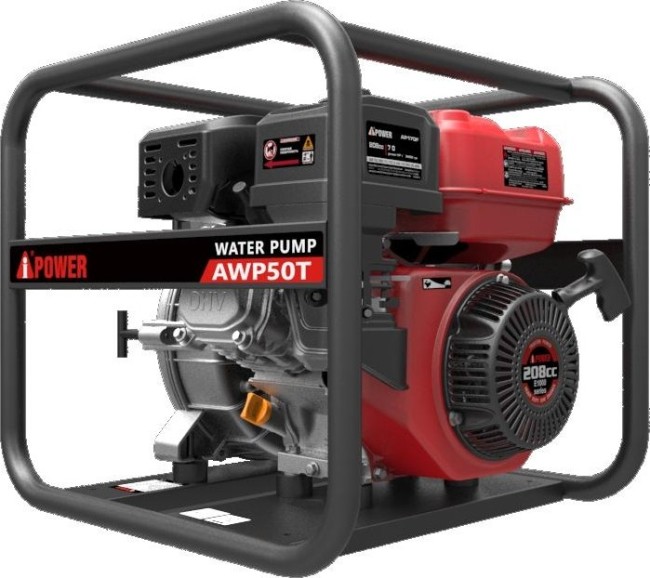 Бензиновая мотопомпа для грязной воды A-iPower AWP50T Бензиновая мотопомпа для грязной воды A-iPower AWP50T
