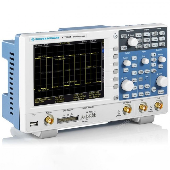 Осциллограф Rohde Schwarz RTC1002 MAX, 2 канала, 100 МГц, генератор Осциллограф Rohde Schwarz RTC1002 MAX, 2 канала, 100 МГц, генератор