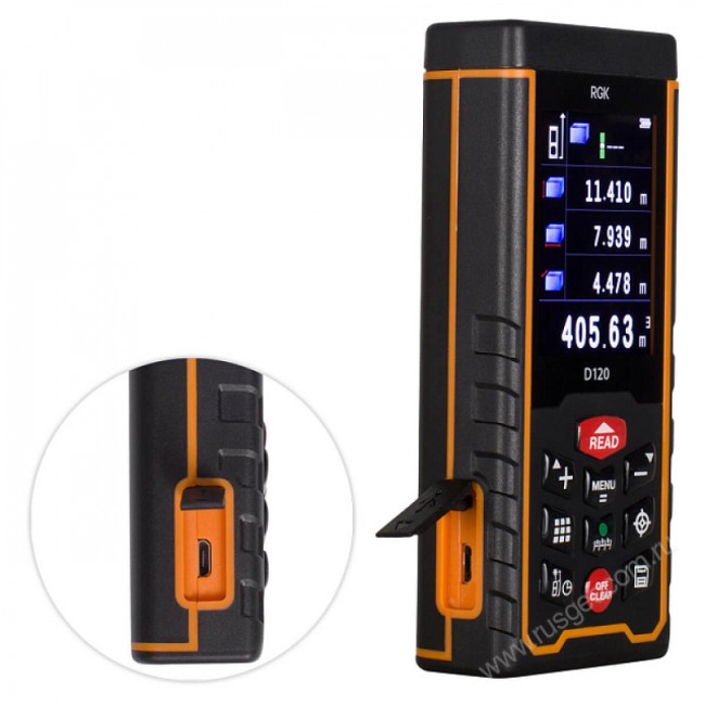 Лазерный дальномер RGK D120 (с поверкой) Лазерный дальномер RGK D120 (с поверкой)
