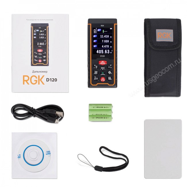 Лазерный дальномер RGK D120 (с поверкой) Лазерный дальномер RGK D120 (с поверкой)