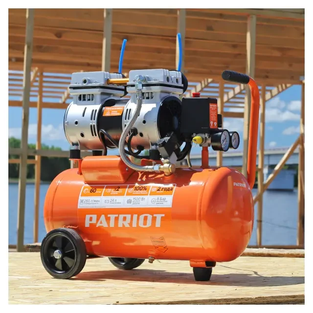Компрессор поршневой безмасляный Patriot WO 24-260S