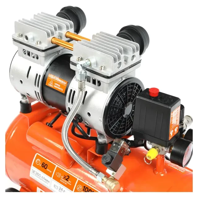 Компрессор поршневой безмасляный Patriot WO 24-260S