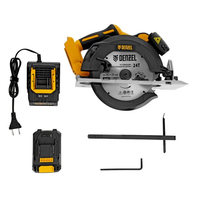 Пила циркулярная аккумуляторная CCSH-BL-20-185 Denzel Пила циркулярная аккумуляторная CCSH-BL-20-185 Denzel