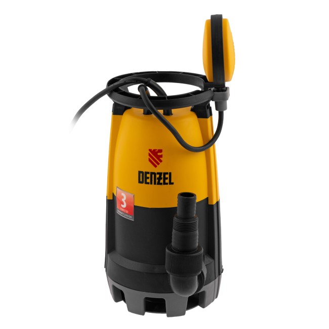 Дренажный насос для чистой и грязной воды DP-600S, 600 Вт, напор 7 м, 13000 л/ч Denzel