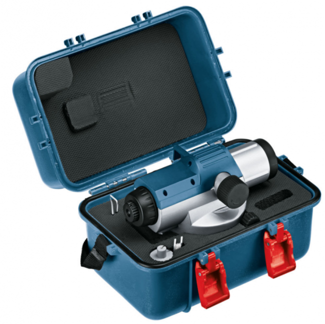 Комплект оптический нивелир Bosch GOL 20D штатив рейка - 3 в 1 Комплект оптический нивелир Bosch GOL 20D штатив рейка - 3 в 1