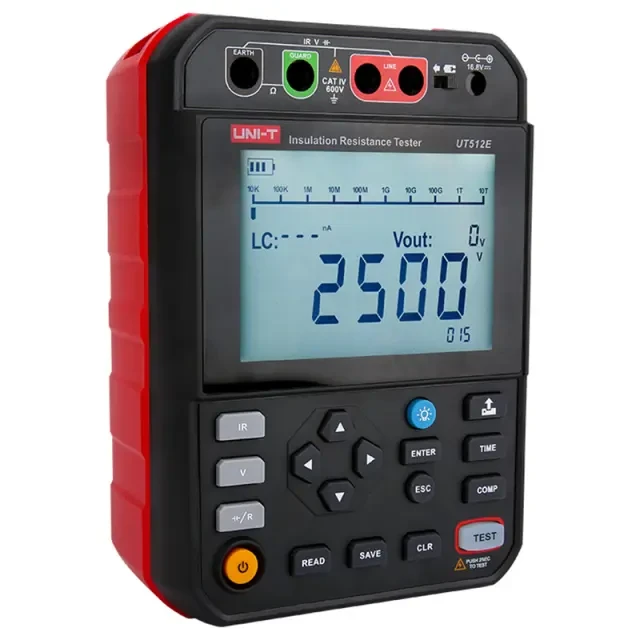 Измеритель сопротивления изоляции UNI-T UT512E Измеритель сопротивления изоляции UNI-T UT512E