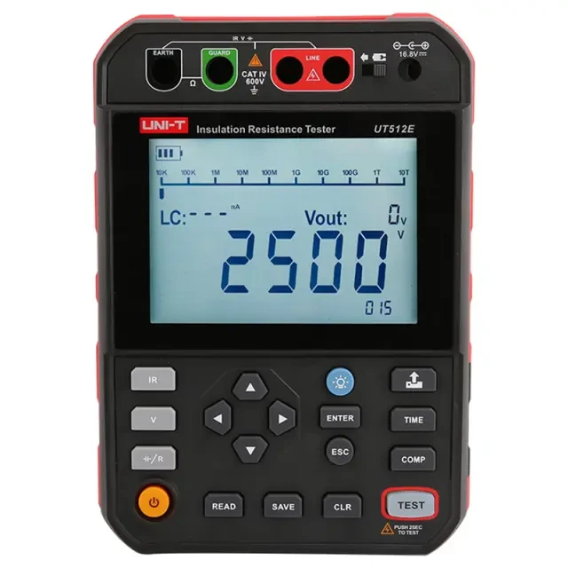 Измеритель сопротивления изоляции UNI-T UT512E Измеритель сопротивления изоляции UNI-T UT512E