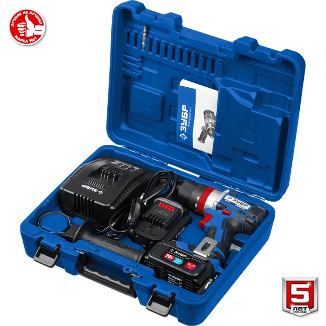 Ударная дрель-шуруповерт DBS-201-42 ЗУБР 2 АКБ Ударная дрель-шуруповерт DBS-201-42 ЗУБР 2 АКБ