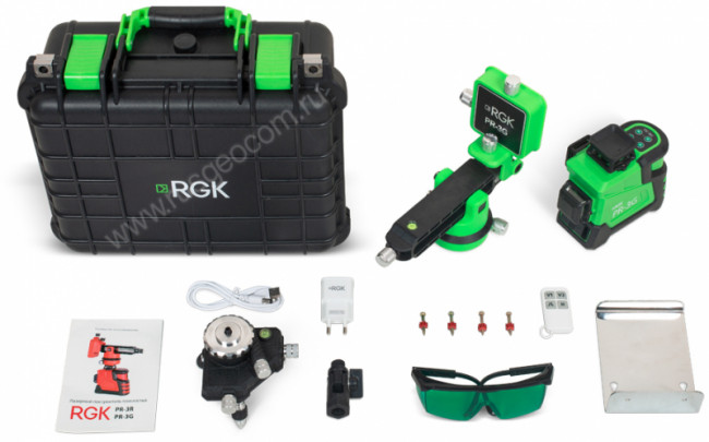 Лазерный уровень RGK PR-3G Лазерный уровень RGK PR-3G