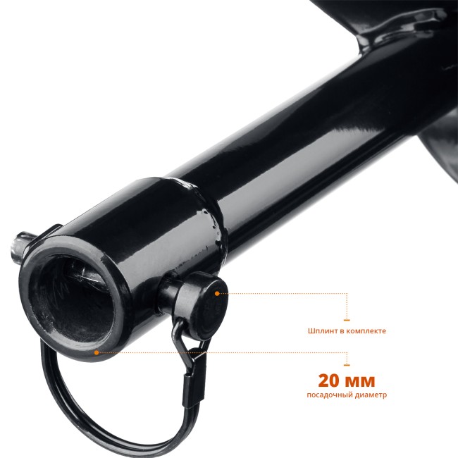 Двухзаходный шнек для мотобуров ЗУБР d 150 мм, мерзлый грунт Двухзаходный шнек для мотобуров ЗУБР d 150 мм, мерзлый грунт