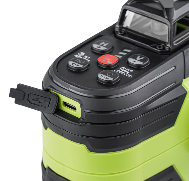 Лазерный построитель с сервоприводом RGK SRV-4D PLUS с функцией установки наклона луча Лазерный построитель с сервоприводом RGK SRV-4D PLUS с функцией установки наклона луча