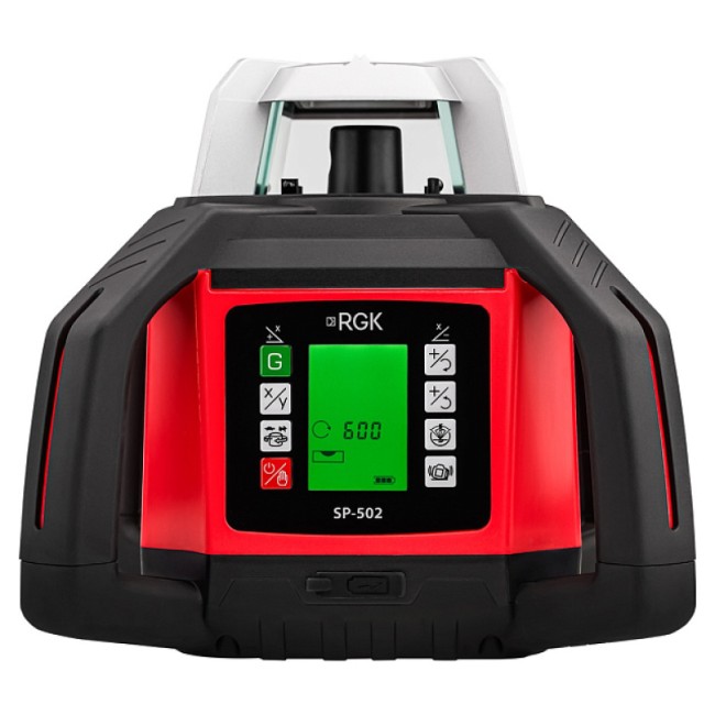Комплект: ротационный нивелир RGK SP-502 + штатив RGK SH-170, рейка RGK LR-2 Комплект: ротационный нивелир RGK SP-502 + штатив RGK SH-170, рейка RGK LR-2
