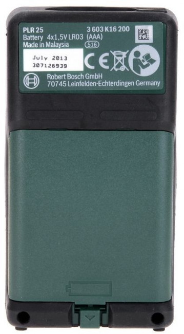 Лазерный дальномер BOSCH PLR 25 Лазерный дальномер BOSCH PLR 25