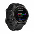 Часы Garmin Fenix 7S Sapphire Solar титановый угольно-серый DLC с силиконовым ремешком Часы Garmin Fenix 7S Sapphire Solar титановый угольно-серый DLC с силиконовым ремешком