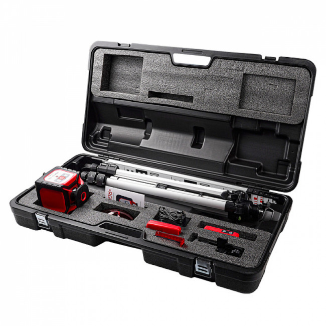 Комплект ротационного нивелира с элевационным штативом RGK SP-100 COMBO Комплект ротационного нивелира с элевационным штативом RGK SP-100 COMBO