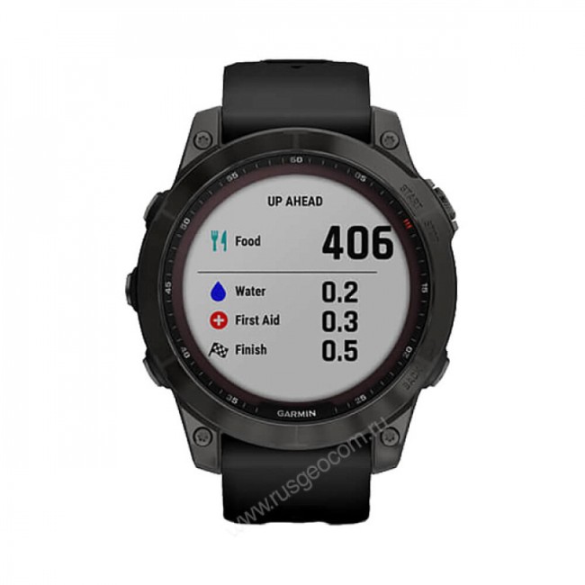 Часы Garmin Fenix 7 Sapphire Solar титановый серый DLC с черным ремешком Часы Garmin Fenix 7 Sapphire Solar титановый серый DLC с черным ремешком