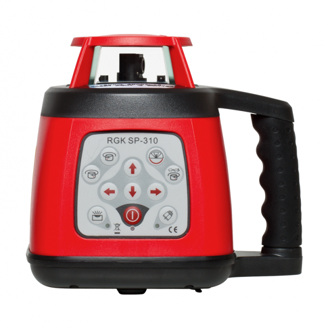 Комплект: ротационный нивелир RGK SP-310 + штатив RGK SH-170, рейка RGK LR-2 Комплект: ротационный нивелир RGK SP-310 + штатив RGK SH-170, рейка RGK LR-2